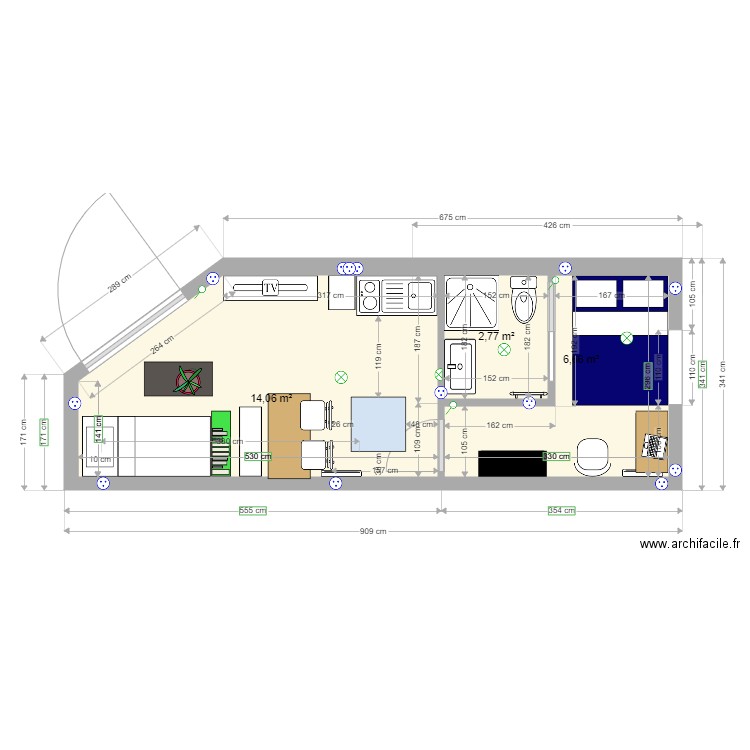 Plan Extension final. Plan de 0 pièce et 0 m2