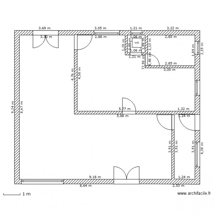 RDC Sartrouville V2. Plan de 0 pièce et 0 m2