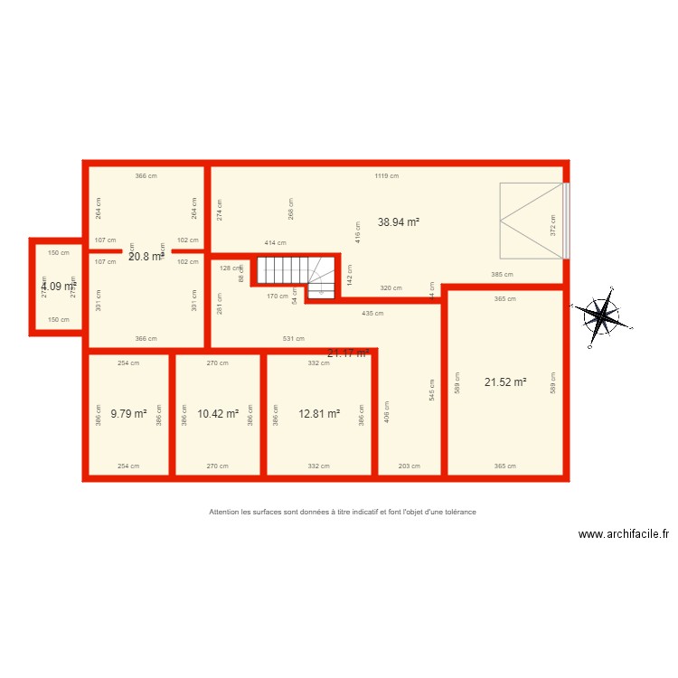 BI 5572 Sous sol côté. Plan de 0 pièce et 0 m2