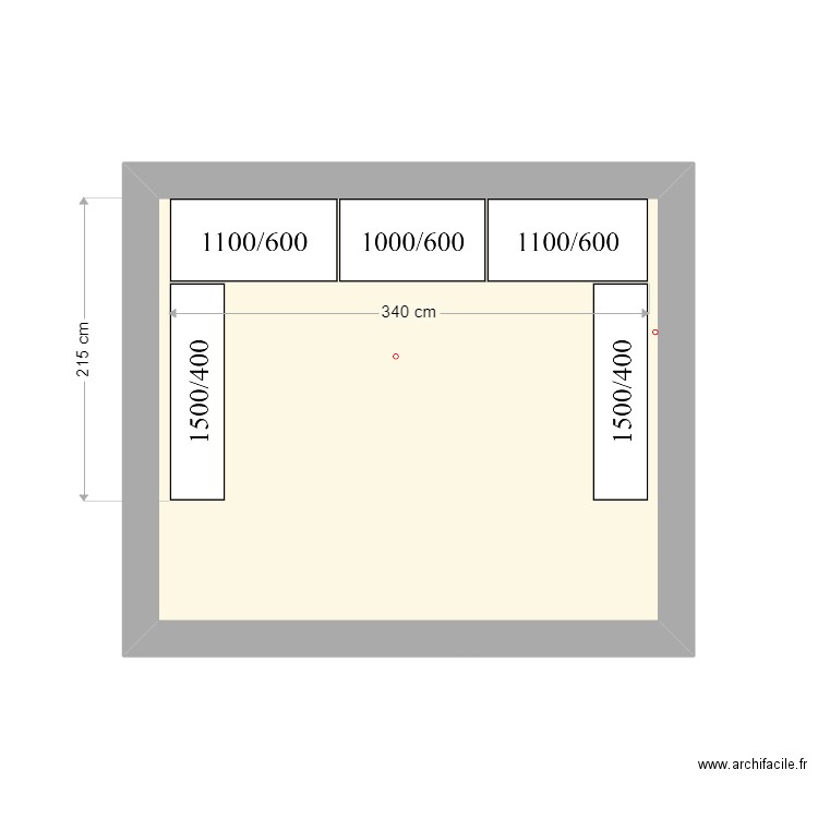 Tilleul. Plan de 1 pièce et 11 m2