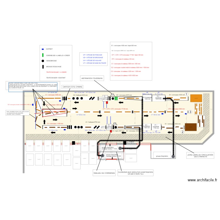 implantation production modifié V32 version sans UV avec lames de parquets. Plan de 0 pièce et 0 m2