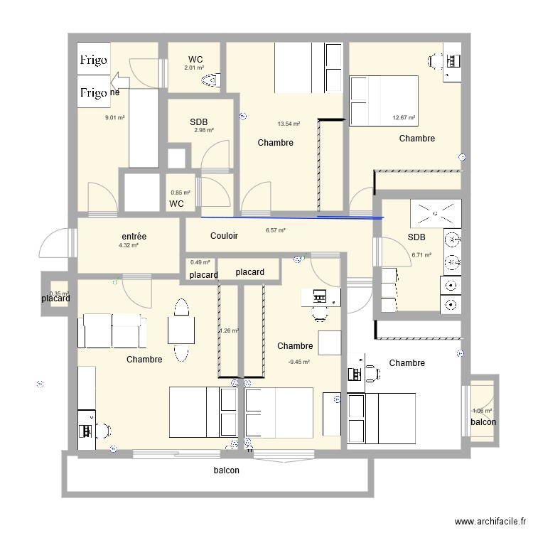 lemasson après travaux. Plan de 0 pièce et 0 m2