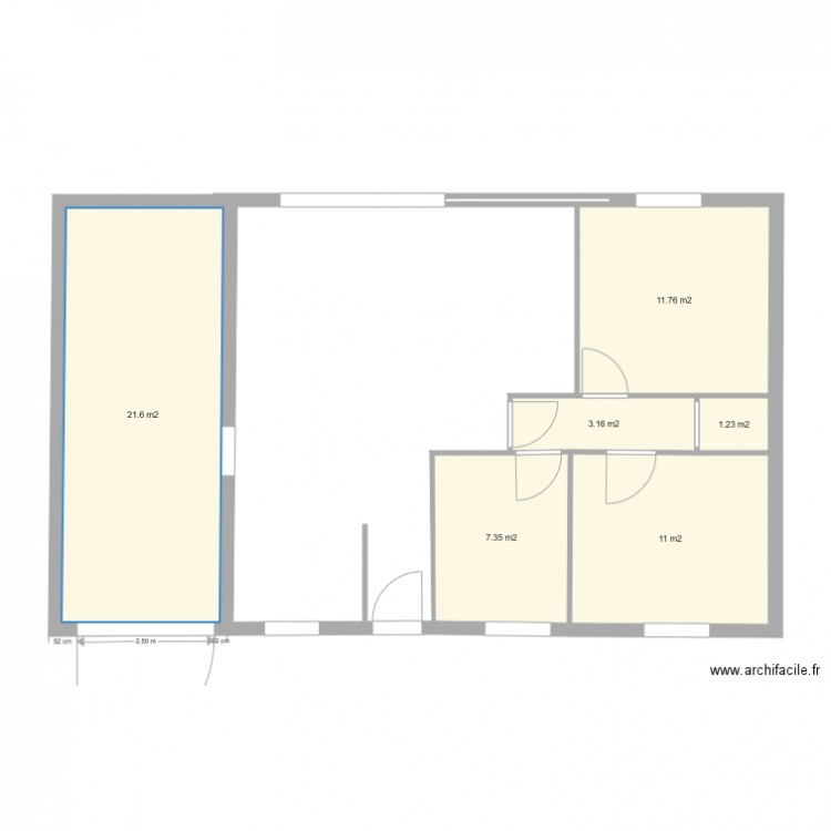 plan maison 80m2. Plan de 0 pièce et 0 m2