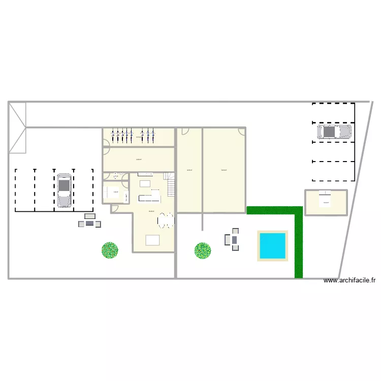 Les Canards. Plan de 8  et 199 m²