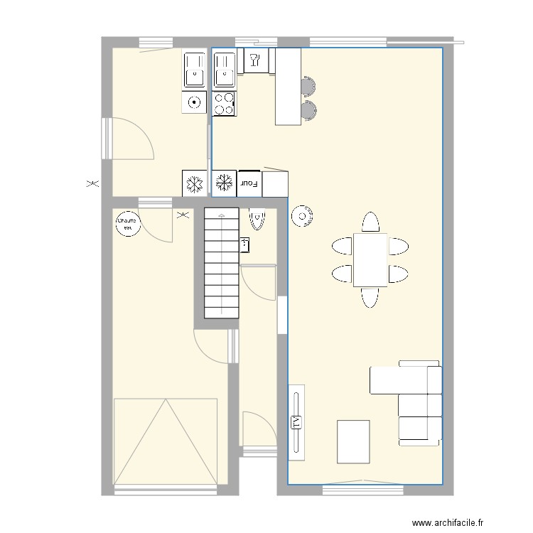 maison rez de chaussée 3. Plan de 0 pièce et 0 m2