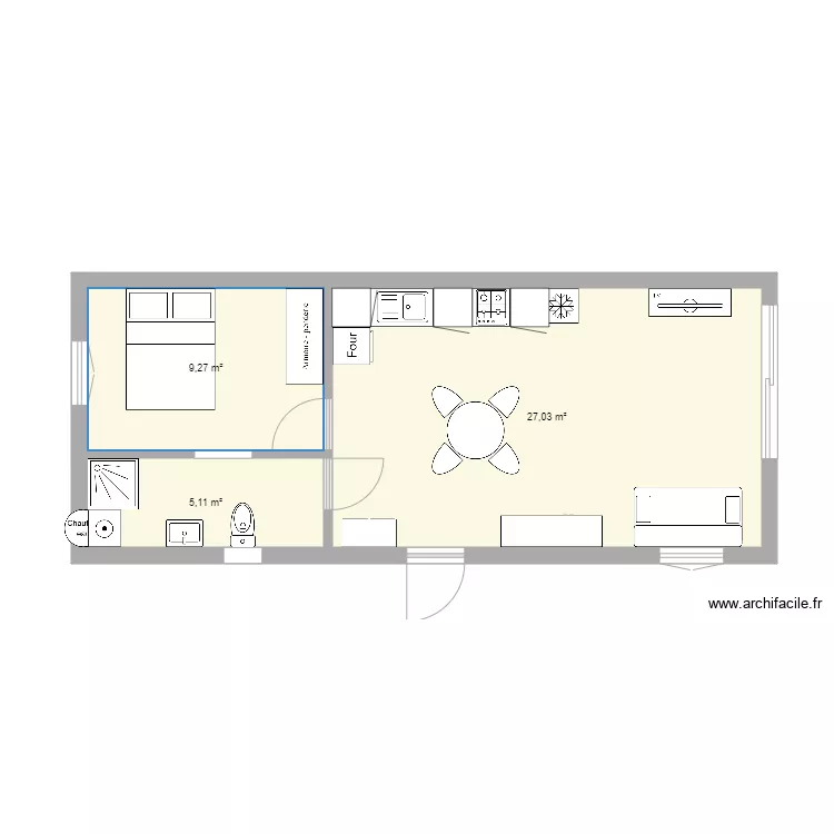 d&eacute;pendance antho . Plan de 