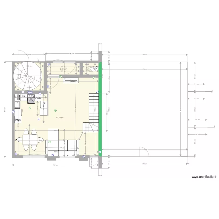 grarage ren&eacute; maison 2 projet n 5. Plan de 