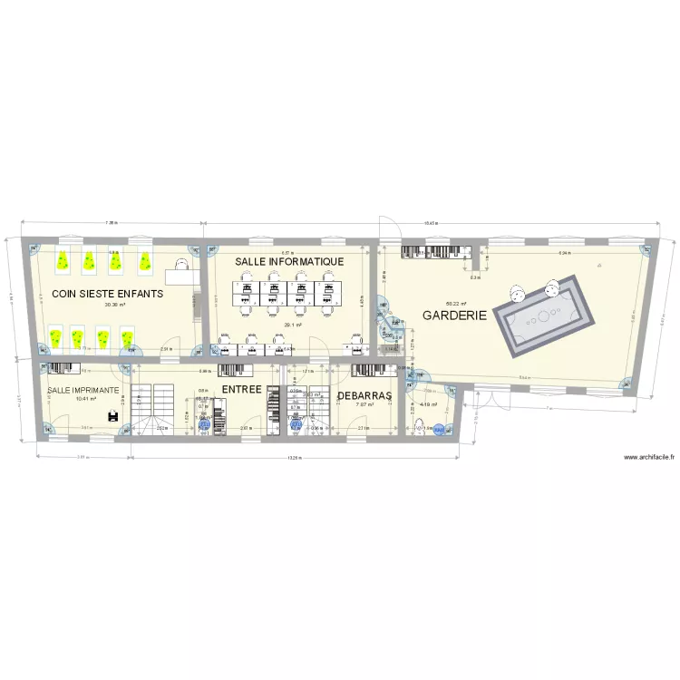 PLAN RDC SACRE COEUR ETAT INITIAL PLAN 1. Plan de 
