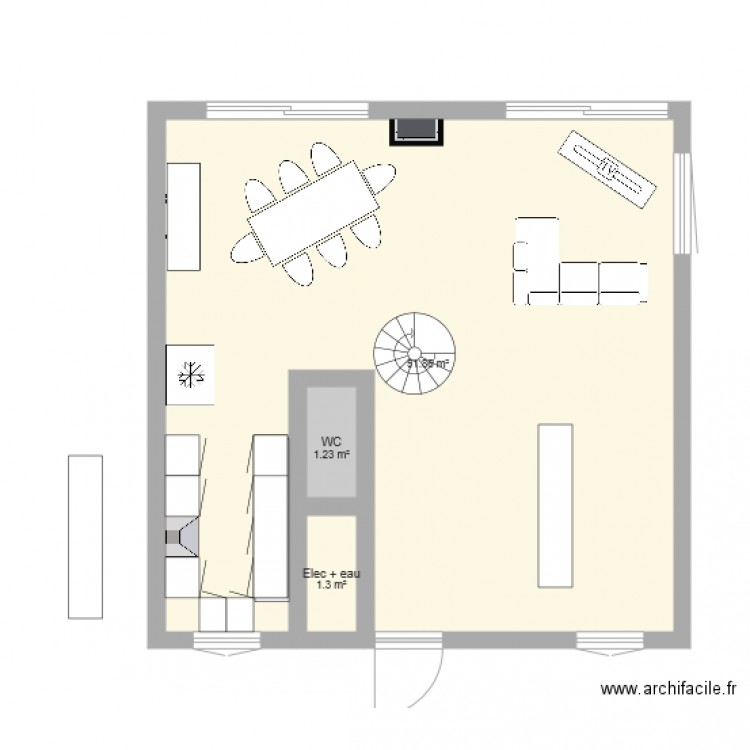 Rez de chaussé Avant. Plan de 0 pièce et 0 m2