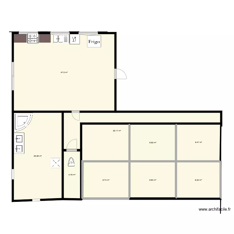 projet maison. Plan de 