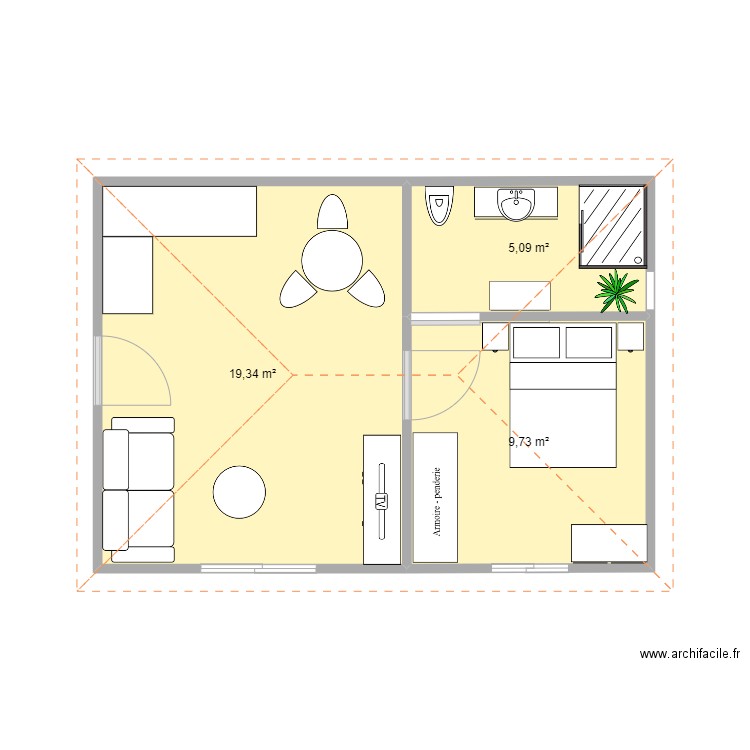MAISON GARDIEN. Plan de 0 pièce et 0 m2