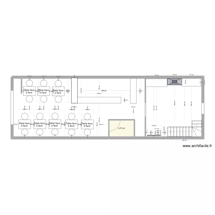 RESTAURANT. Plan de 
