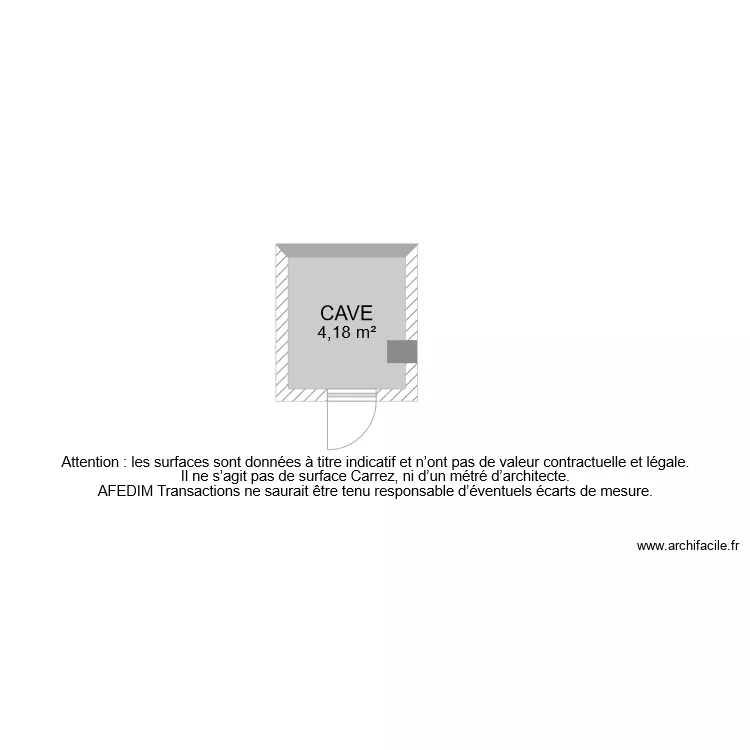 BI 7156 CAVE. Plan de 