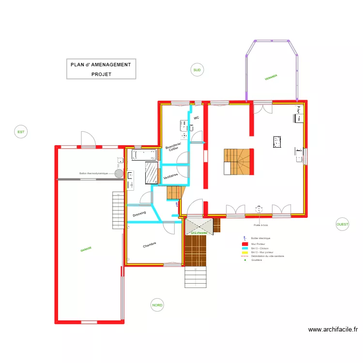 Plan d'am&eacute;nagement_Projet_Peupliers. Plan de 