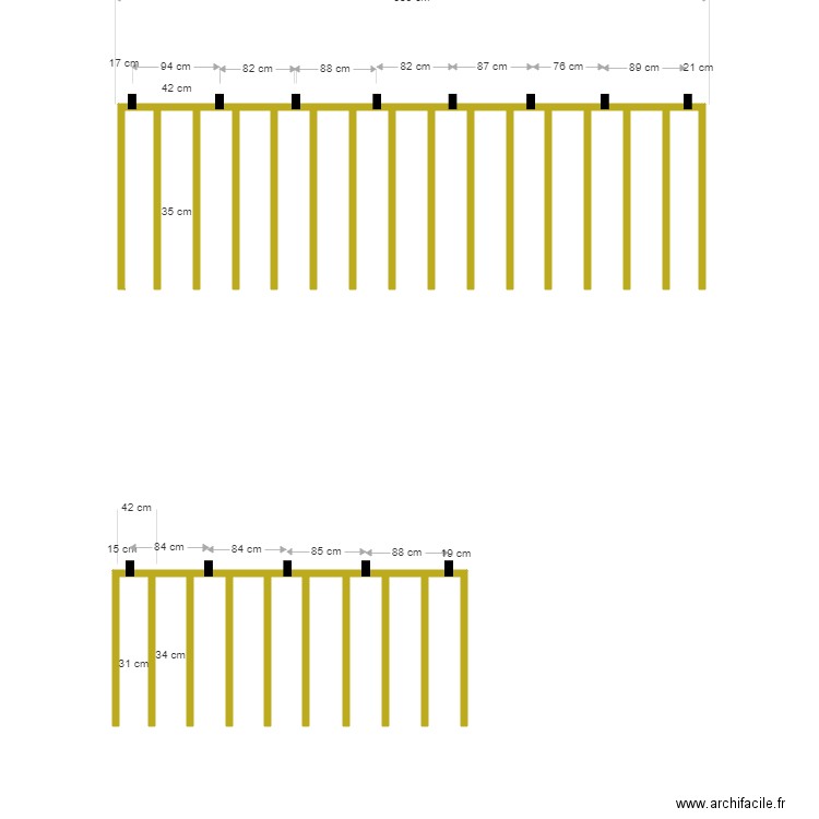 madier. Plan de 0 pièce et 0 m2