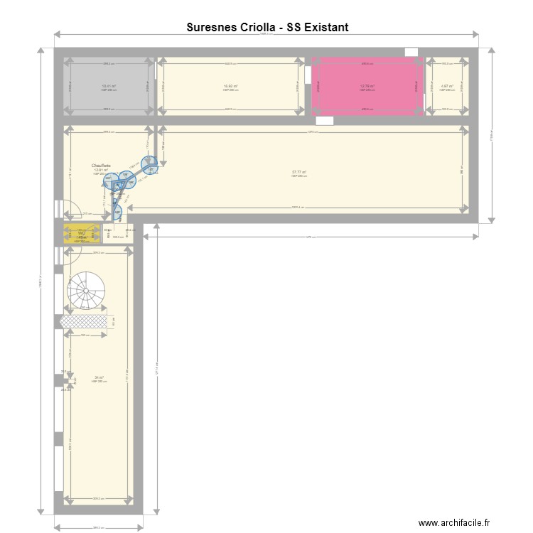 202000302 SRA Criolla SS Existant. Plan de 0 pièce et 0 m2