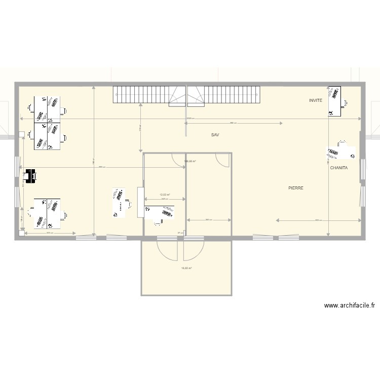 DEPOT VERSION FUTURE. Plan de 9 pièces et 1069 m2