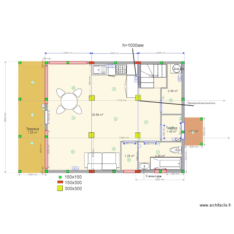 45 9 svaiii. Plan de 0 pièce et 0 m2