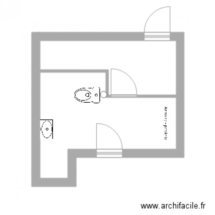 WC cab inf. Plan de 0 pièce et 0 m2