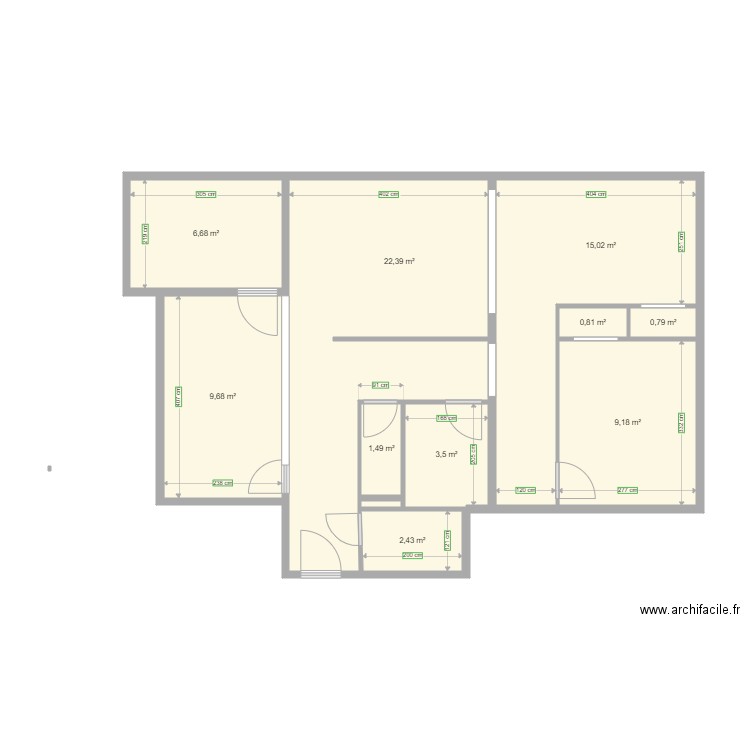 brossier état des lieux. Plan de 0 pièce et 0 m2
