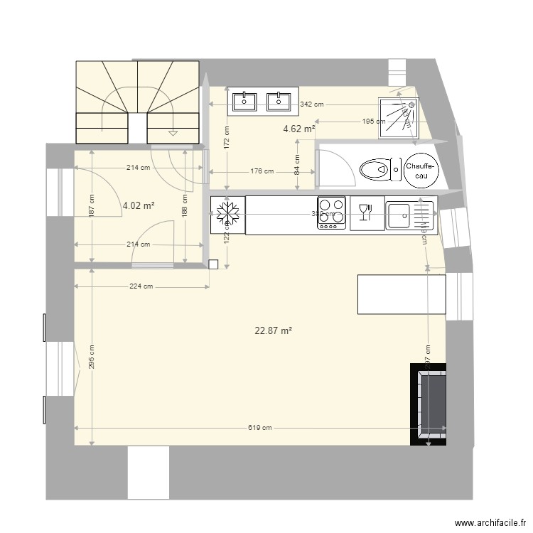 Bas Mérens New meublé. Plan de 0 pièce et 0 m2