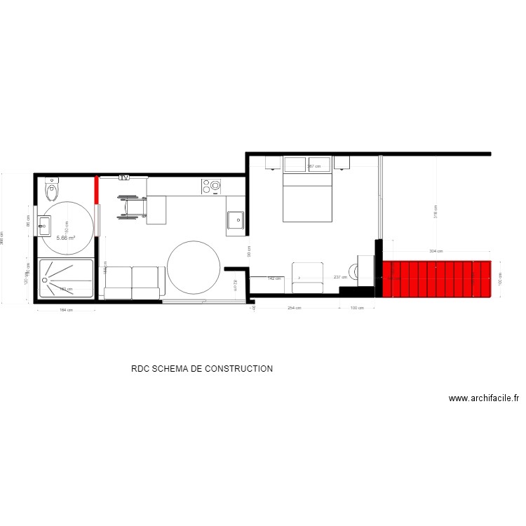 lot2 rdc CONSTRUCTION. Plan de 0 pièce et 0 m2