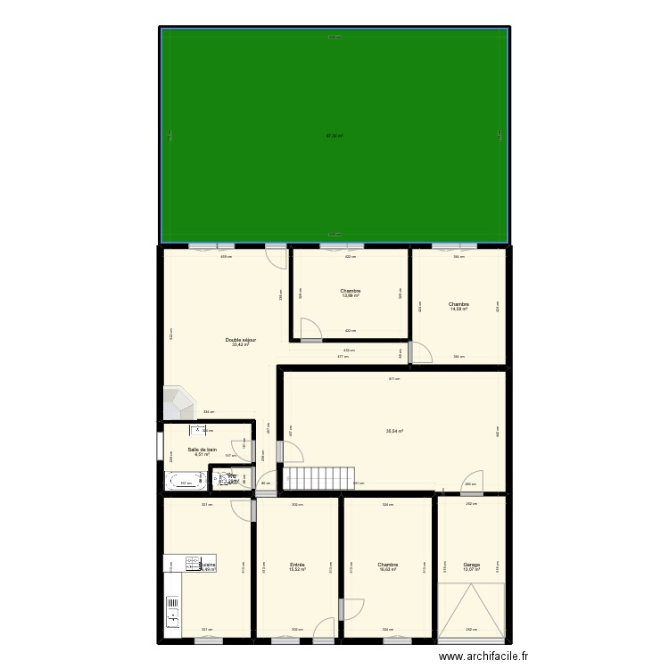 NAUBALETTE 10bis. Plan de 17 pièces et 439 m2