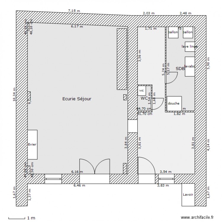 plan plomberie 29/02/12. Plan de 0 pièce et 0 m2