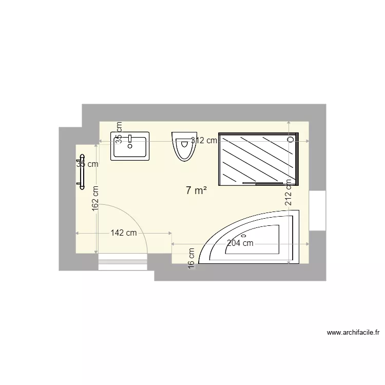 SDB D et M. Plan de SDB D et M. Plan de