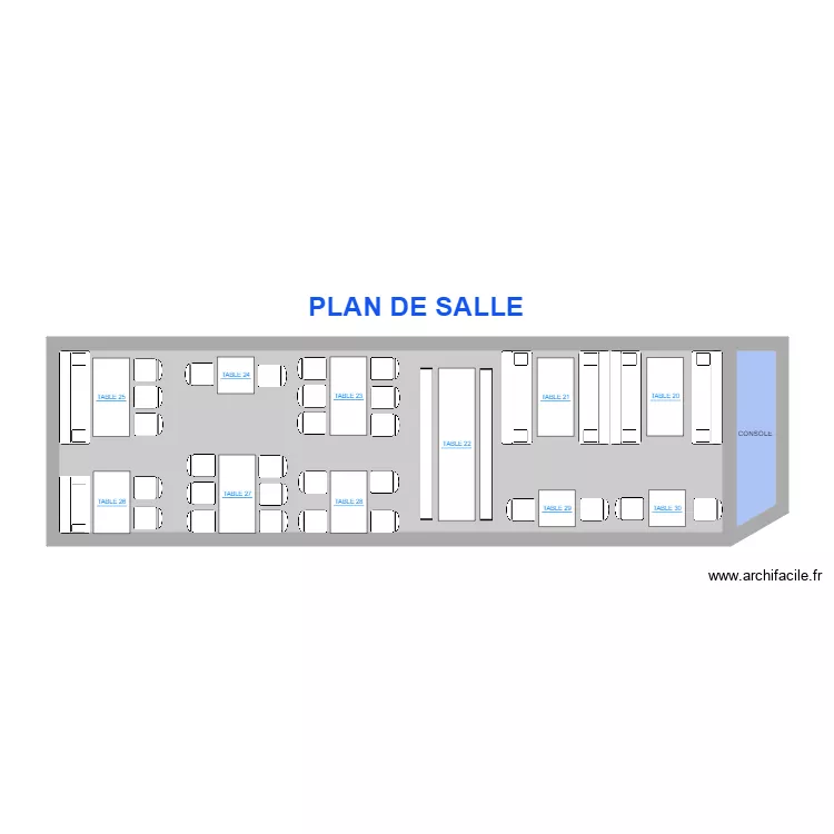 PLAN DE SALLE. Plan de PLAN DE SALLE. Plan de