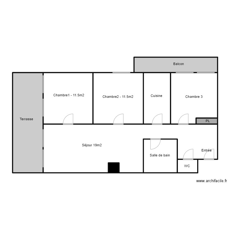 Plan n°1. Plan de 0 pièce et 0 m2
