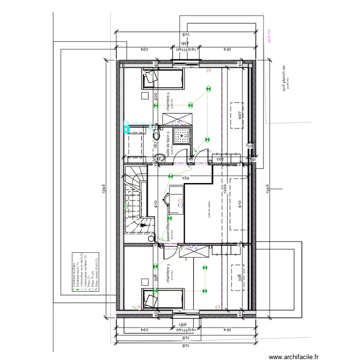 jeltsch etage. Plan de 
