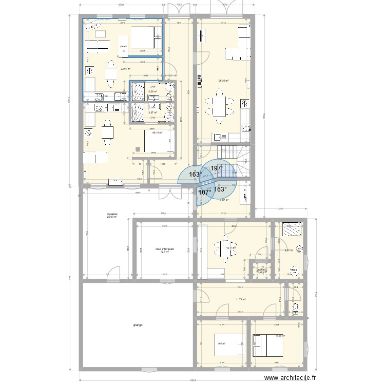 maison dunes. Plan de 0 pièce et 0 m2