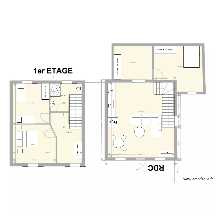 Appartement 3 V5. Plan de 