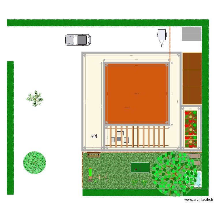 maison spa. Plan de 0 pièce et 0 m2