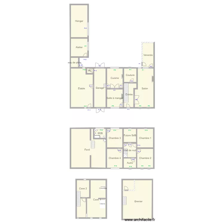 Plan entier pour Druwid. Plan de 