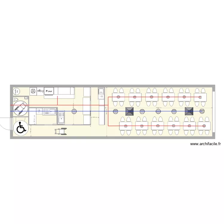 RESTAURANT DES BERGERS V2. Plan de 