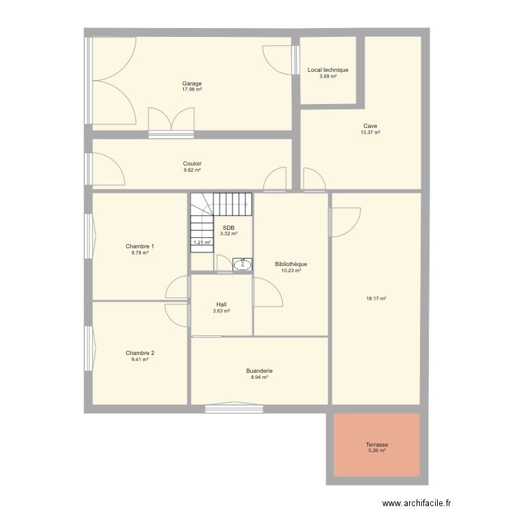 Gardey projet rez de chaussée. Plan de 0 pièce et 0 m2