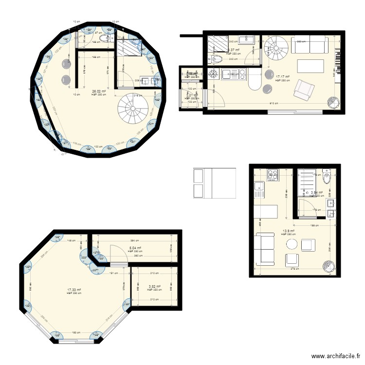 Zome. Plan de 0 pièce et 0 m2