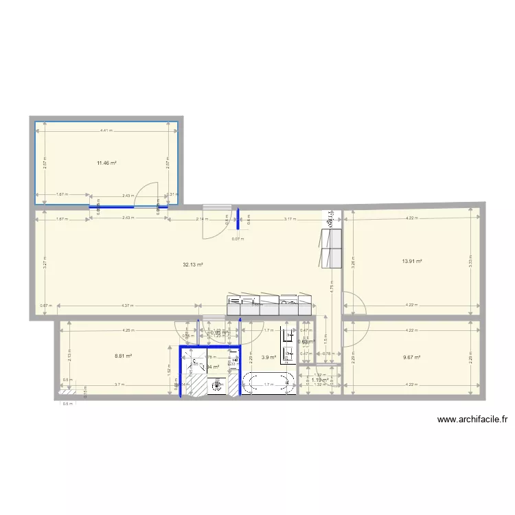 NANTES 3 GAILLAC VENTE AGL VF ac CUISINE. Plan de NANTES 3 GAILLAC VENTE AGL VF ac CUISINE. Plan de