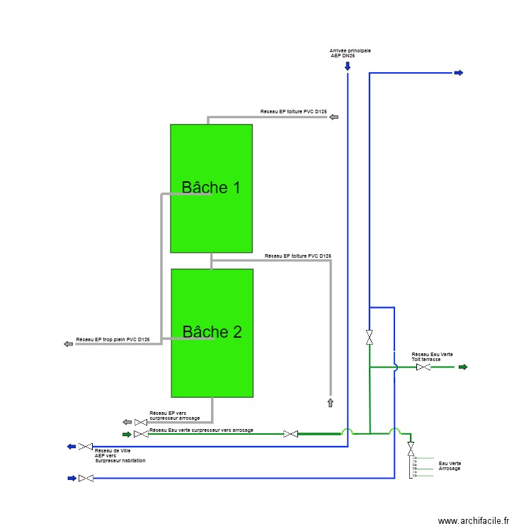 Réseaux AEP BRENOT. Plan de 0 pièce et 0 m2