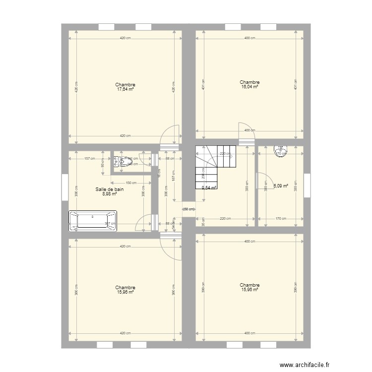 Deuxième étage 2. Plan de 0 pièce et 0 m2