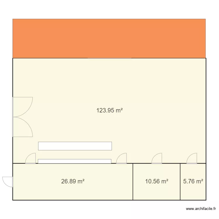 gite salle reception. Plan de 