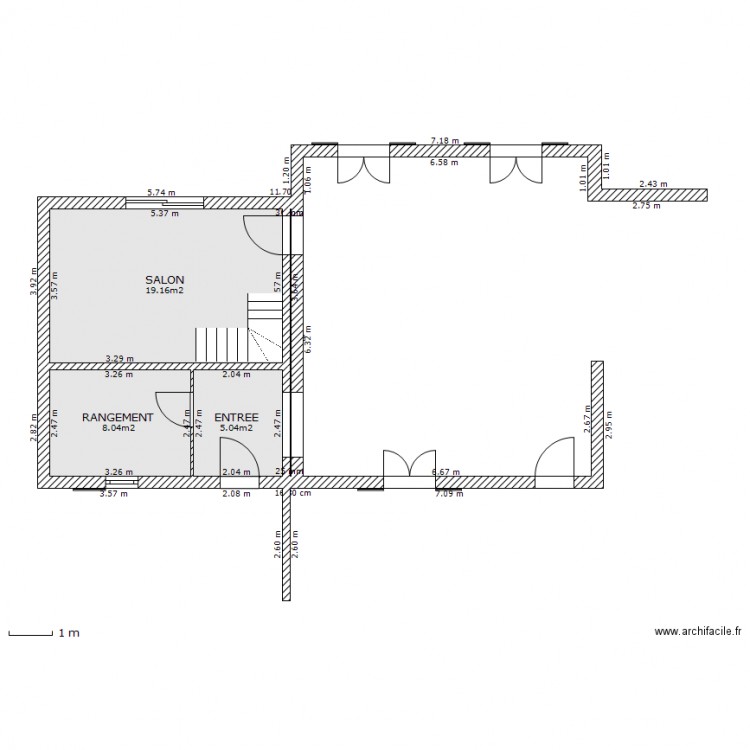 Agrandissement RDC. Plan de 0 pièce et 0 m2