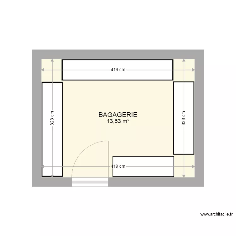 BAGAGERIE. Plan de 