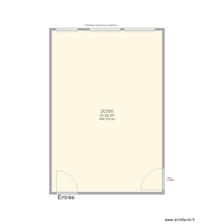 Bureau 2C050 FS. Plan de 0 pièce et 0 m2