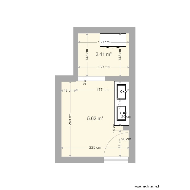 local archive tournan. Plan de 0 pièce et 0 m2