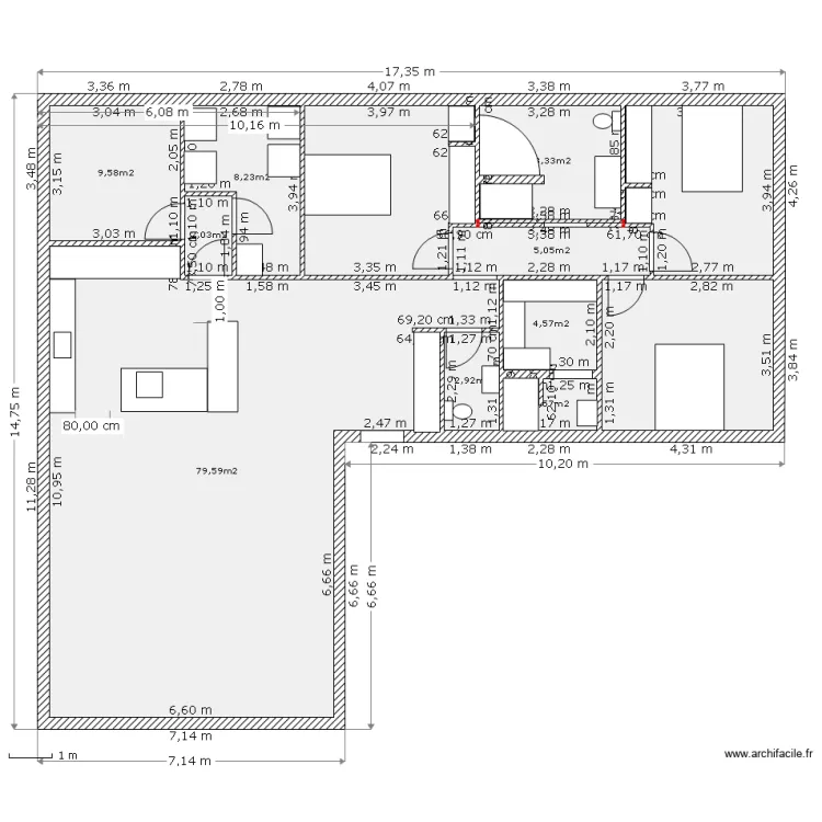ELECTRICITE. Plan de 