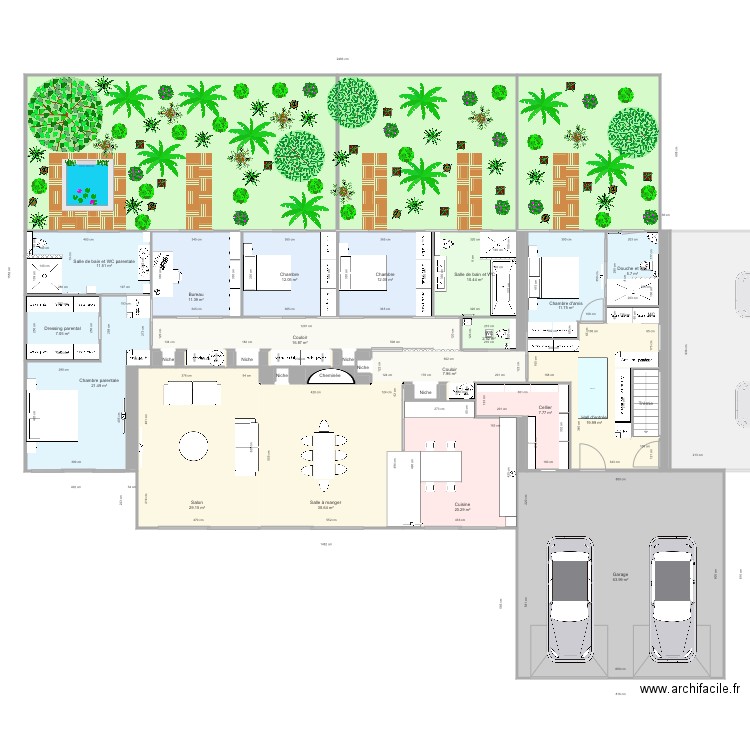 Maison minimum. Plan de 0 pièce et 0 m2