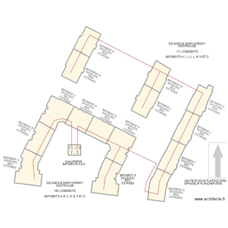 IRP MONTROUGE. Plan de 11 pièces et 2558 m2